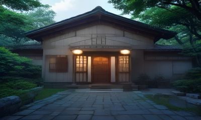 资深玩家雷电将军本子实体收藏展示，书架整齐排列同人志，背景稻妻主题装饰
