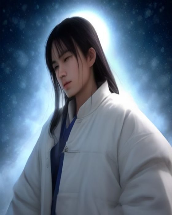 雷电将军同人本子封面插图，紫色雷电将军角色手持长枪立于稻妻神社背景前，珊瑚粉与紫色配色，极简编辑风排版